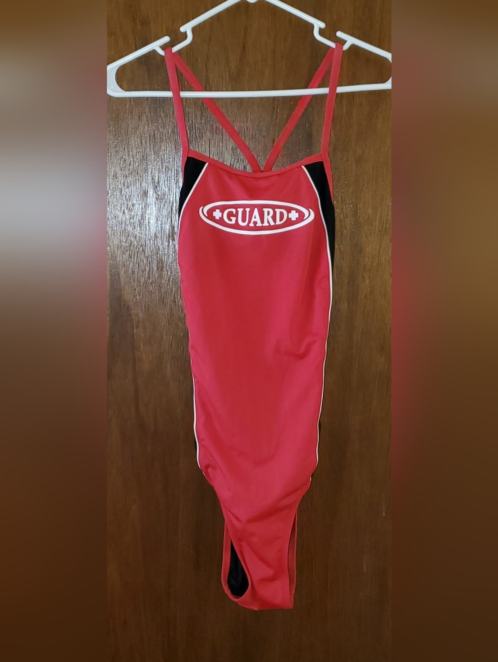 Rise Aquatics Guard Lifeguard Logo  One-Piece Swimsuit Sz 36
